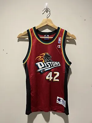 $29.99 • Buy Vintage 90s Nba Champion Jersey Detriot Pistons Jerry Stackhouse Youth Medium