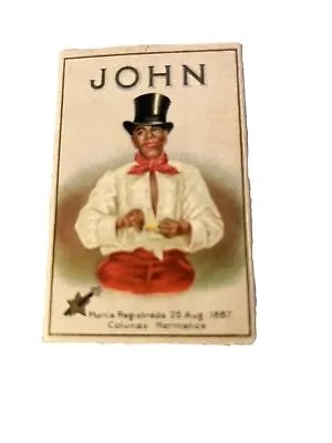 Old Vintage 1930's - JOHN - Hojas De La Habana - Cigarros - TOBACCO BOX  • $12.25