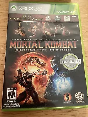 Mortal Kombat Komplete Edition Xbox 360 - Tested • $25