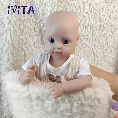 Cute 18  Lifelike Full Silicone Reborn Baby Doll Boy Newborn Kids Toys Gifts • $179