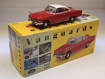 1:43 Vanguards Ford Capri Diecast Car Red Flawed • £12.50