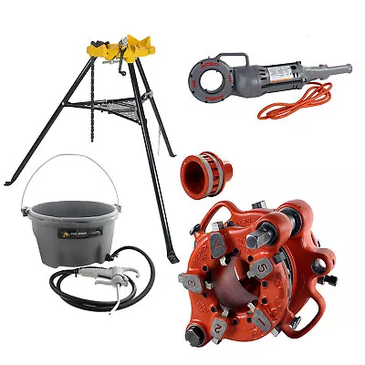 Reconditioned RIDGID® 700 141 Geared Threader 774 Adapter & 460 418 Oiler • $3099.99