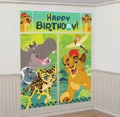 Disney LION KING GUARD Scene Setter HAPPY BIRTHDAY Party Wall BACKDROP 6ft • $7.57