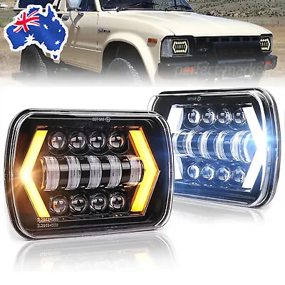 For 1983-2004 Toyot Hilux 7x6 5x7'' LED Headlights Hi/Lo Beam DRL Driving Lights • $89.99