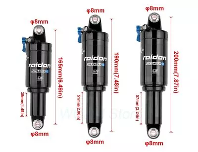 SR Suntour Raidon Air Rear Shock Absorber Downhill MTB Suspension 165/190/200mm • $87