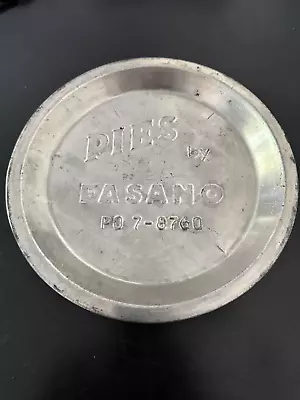 VINTAGE PIE TIN Pies By Fasano PO 7-8760 Metal 9” Farmhouse Kitchen Decoration • $8.95