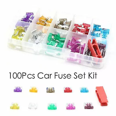 100pcs Assorted Auto Car Micro Blade Fuse Set 3/5/7.5/10/15/20/25/30/35/40A • $4.66