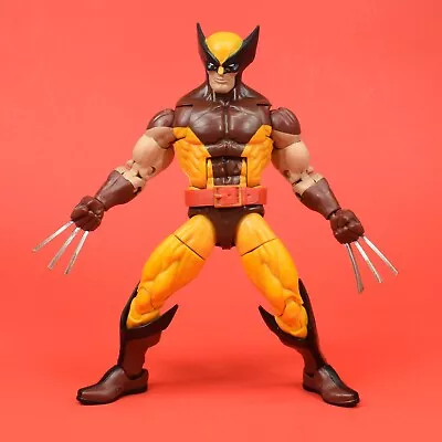 Marvel Legends 6  Inch Retro Brown Suit Wolverine Metal Claws Loose As Shown CA1 • $38