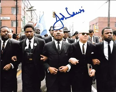 JOHN LEWIS SIGNED AUTOGRAPH 8X10 PHOTO W MARTIN LUTHER KING CONGRESSMAN Reprint • $19.95