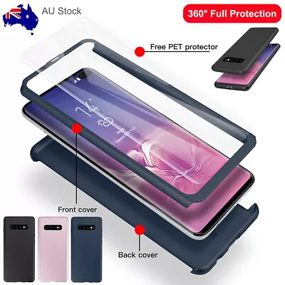 For Samsung Galaxy S10 S10e Shockproof Slim 360 Case Cover + Screen Protector • $11.89