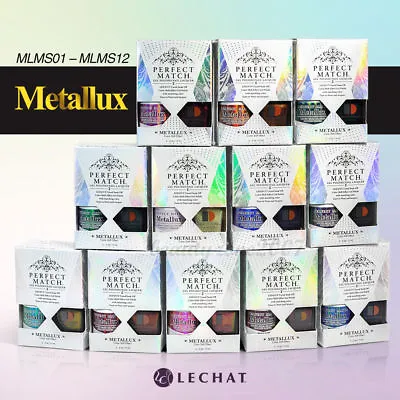 🎆TRENDING***LECHAT Perfect Match METALLUX CHROME GEL+LAC DUO Color-Shift Effect • $32.46