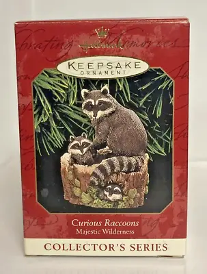 Hallmark Keepsake Curious Raccoons Collector Series #3 Majestic Wilderness S20 • $5.99