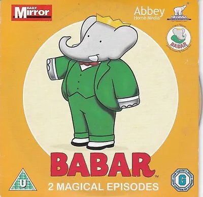 BABAR 2 Magical Episodes ( DAILY MIRROR Newspaper DVD ) • £1.54