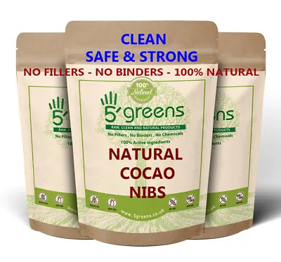 Cacao / Cocoa Nibs RAW / CRIOLLO / Peruvian Superfood Choose Size • £8.95