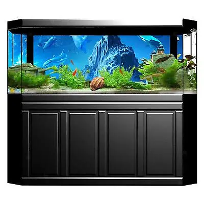 $19.10 • Buy Aquarium Background Poster Backdrop Sticker Fish Tank Landscape Picture 3D