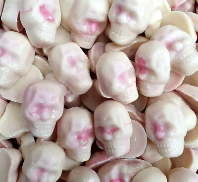 SKULL CRUSHERS White Milk Chocolate Sweets Hannah Halloween Pick N Mix Candy • £4.48