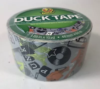 Punk Rock Pattern Duck Brand Duct Tape 1.88  X 10 Yds • $14.95