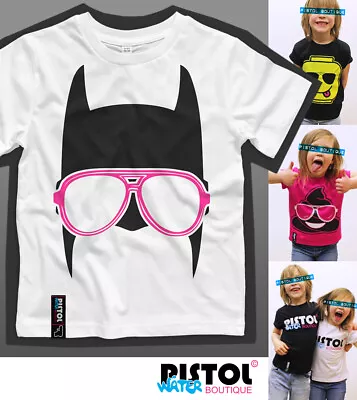 Water Pistol Boutique Kids Boy Girl BATMAN SUNGLASSES SHADES White T-shirt • $52.84