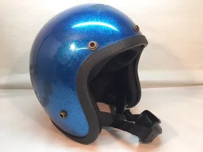 Vintage Roper Lanco Blue Metal Flake Helmet - Small • $59.95