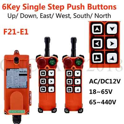 Industrial Wireless Radio Remote Control For Overhead Crane F21-E1 Two Way  • £147.65