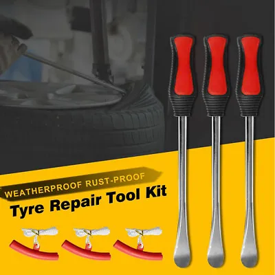 3 Tire Spoons Lever Iron Tool Kits Motorcycle Bike Professional Tire Change Kit • £26.89