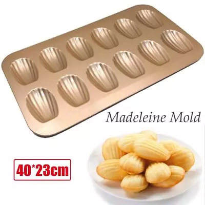 Mini Cake Pan Madeleine Tray/Tin/Mold Madeleine Nonstic Cookie Pans Baking Tray • £9.86