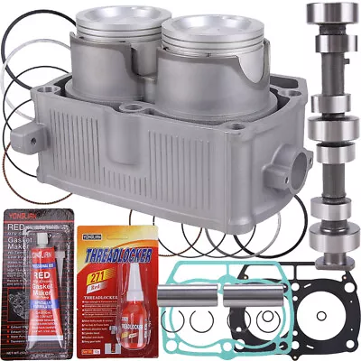 $255.45 • Buy Cylinder Piston Gasket Top End Kit W/ Camshaft For Polaris Sportsman 700 800 EFI