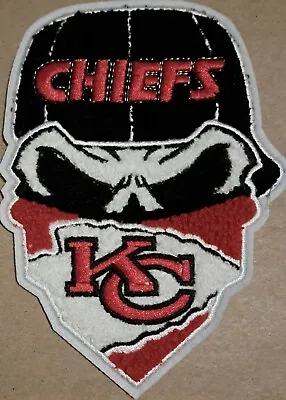 $35 • Buy Kansas City Chiefs 6  Chenille Iron On Patch