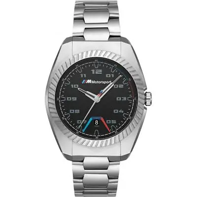 BMW M Motorsport Silver Stainless Steel Men’s Watch BMW3000 • $84.99