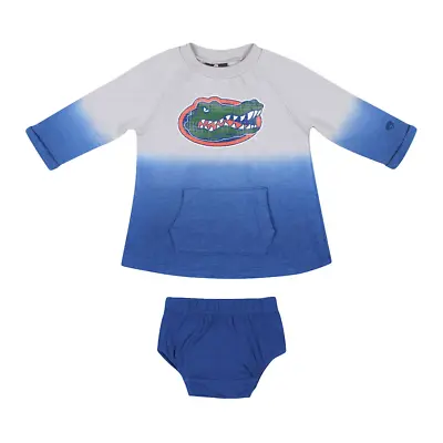 Florida Gators Colosseum Infant Girls Gray Blue Ombre Dress Bloomers Set 6-12 MO • $39.99