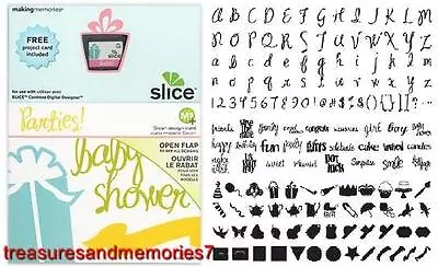SLICE Design Card PARTIES 33746 Making Memories • $19.75