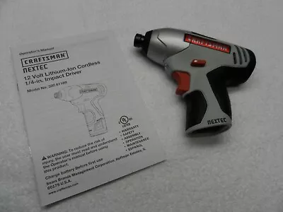 Craftsman Nextec 12-volt Impact Driver (bare Tool) - Model 320.61189 • $129.97