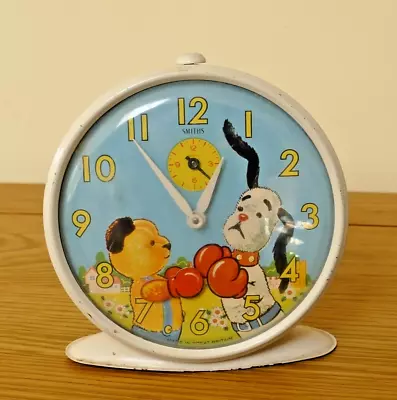 Vintage Sooty & Sweep Boxing Animated Alarm Clock By Smiths  • £20