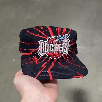 90s Houston Rockets Vintage Starter Snapback Hat Collision Shatter Cap • $125