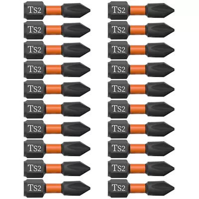 20pcs PH2 Impact Duty Bit Set 25mm Phillips Screw Driver Bits 1/4  Shank W/ Case • $10.96