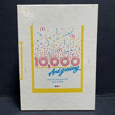 McDonalds 10000th Restaurant Dale City Virginia Opening Champagne And Glass 1988 • $99.99