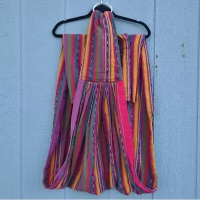 Maya Wrap Quetzel Lightly Padded Ring Sling Multicolor Stripes Bohemian Hippie • $39.99