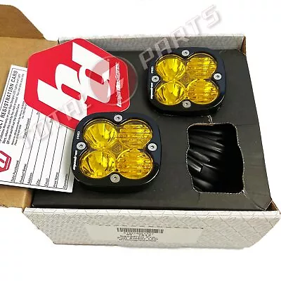 Baja Designs® Squadron Pro LED 3  Pod Lights Pair Amber Driving/Combo  & Harness • $440.95