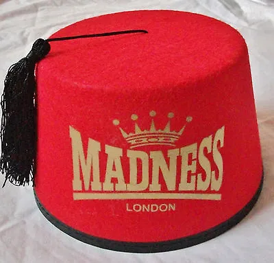 MADNESS - OFFICIAL FEZ HAT - 2010 'MADSDALE' DESIGN Suggs Ska 2 Tone Lp Cd KIX79 • £14.99