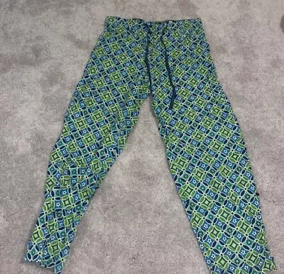 VERA BRADLEY X-Small PJ Lounge Pants  Daisy Daisy  Blue & Green - Lightweight  • $14.25