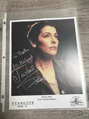 Marina Sirtis As Dr. Svetlana Markov Stargate Autograph Personalized (binder) • $42