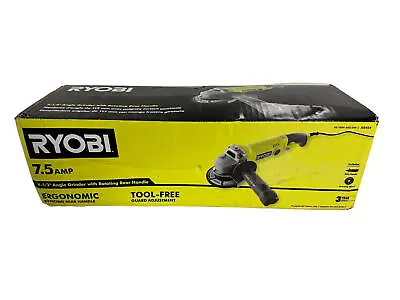 Ryobi AG454 7.5 Amp 4-1/2  Corded Angle Grinder W/ Rotating Rear Handle • $39.95