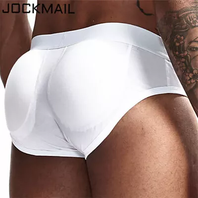 JOCKMAIL Mens Breathable Cotton Underwear Padded Boxer Briefs Hip Lifting Shorts • $9.58