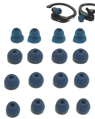 16 Pcs NAVY BLUE Earbuds Gels For Beats Powerbeats-PRO. Multi-sizes S/M/L/Layer  • $8.65