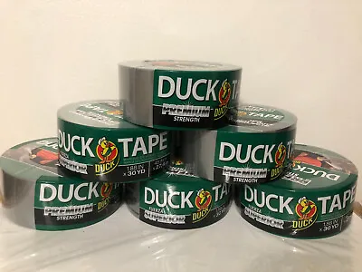 6 PACK DUCK TAPE Heavy Duty Premium Strength SILVER Duct 1.88 In X 180 Yds TOTAL • $33.99