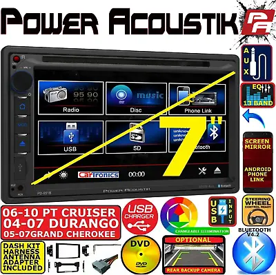 04-10 Pt Cruiser Durango Grand Cherokee Cd/dvd Bluetooth Usb Aux Car Stereo Pkg • $441.58