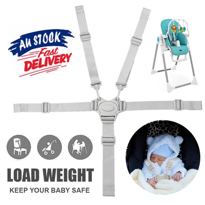 $14.96 • Buy 5 Point Car Children Safe Strap Belt Chair Pram Harness Baby Stroller High Bugg
