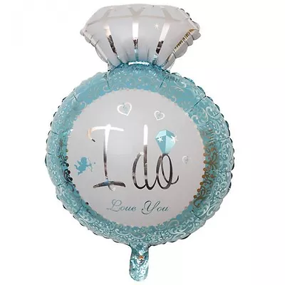 $7.95 • Buy Hens Night Party Balloon I Do Ring Balloon  - BLUE