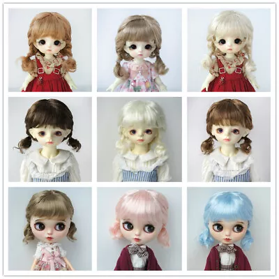 JD571 1/12 1/8 1/6 1/4 1/3 Doll Wigs Lati Blythe OB11 Synthetic Mohair BJD Hair • $23.39