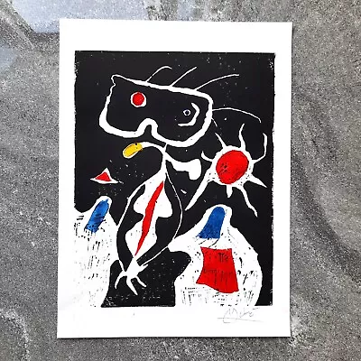 Original Miro Signed Linocut Hand Printed & With COA • £149